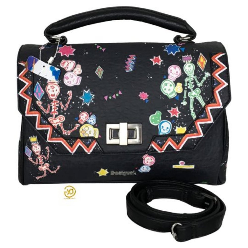 NWT Desigual Women's Hand Bag Robots Virginia Size M Multicolor